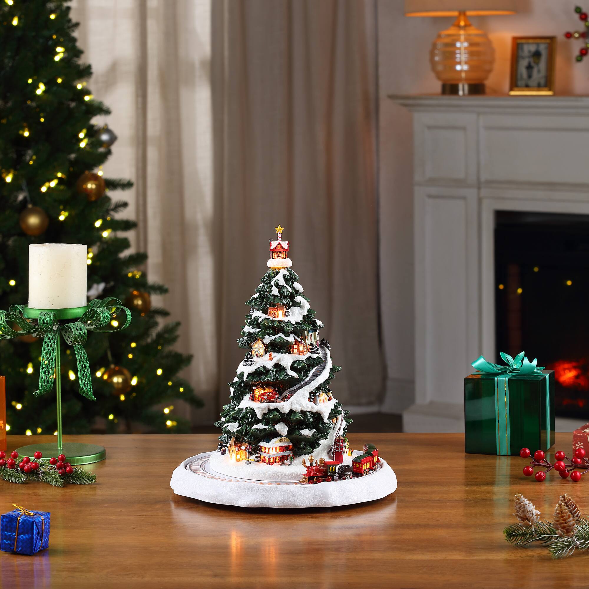 17.5" Lighted Winter Wonderland Christmas Eve Express
